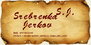 Srebrenka Jerkov vizit kartica